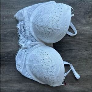32DD Beyond Sexy La Senza Elegant White Lace Bra
